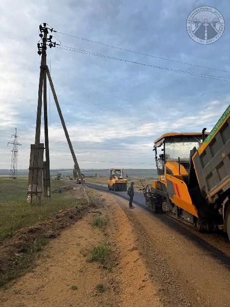 Продолжается ремонт участка 7 км автомобильной дороги Менчугово - /21К-09/