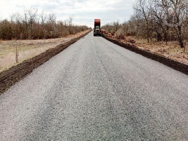 Завершены работы по укладке асфальта на участке автомобильной дороги Малоянисоль - /на Хлебодаровку/